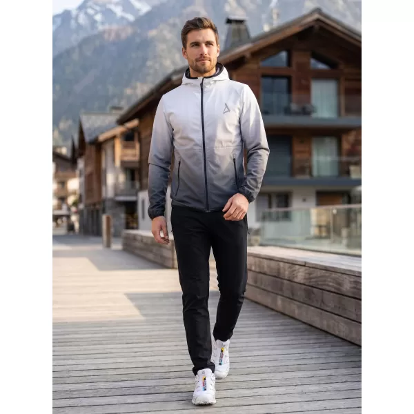  Premium-Softshelljacke für Herren ALTISPORT VOJ/ALM126JACK01 SCHWARZ UND WEIß 