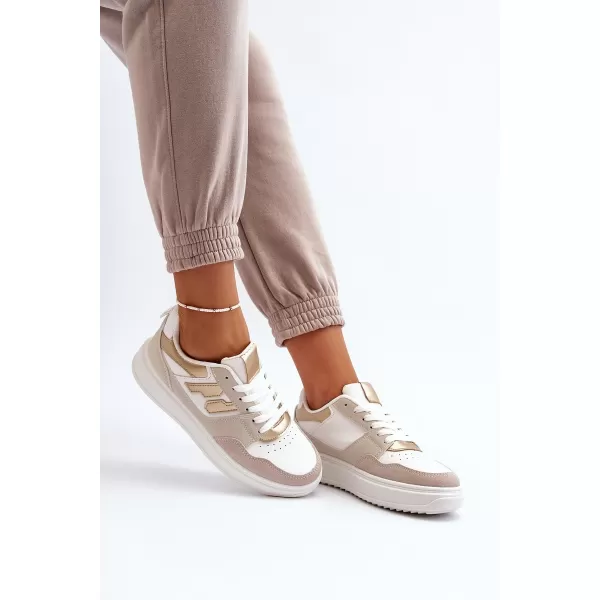  Damen-Sneaker BOTO REGINES 30370 WEIß/GOLD 
