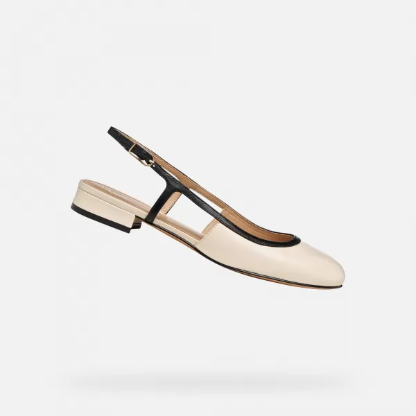  Ballerinas für Damen GEOX VIRNILISA B G012909 CREMIG 