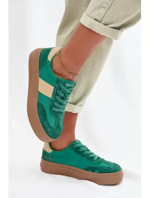 Damen-Sneaker BIG STAR TT274163 GRÜN Big Star Shoes