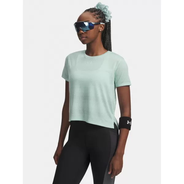  Damen-T-Shirt UNDER ARMOUR UA VELOCITI SHORTSLEEVE 6009540-703 GRÜN 