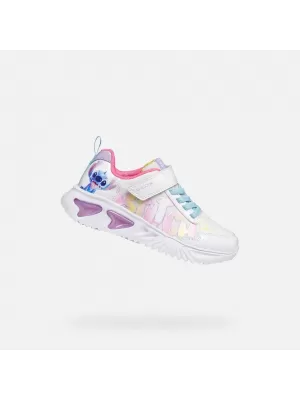 Mädchen-Sneaker GEOX ASSISTER J65E9B0AN02C0653 WEIß