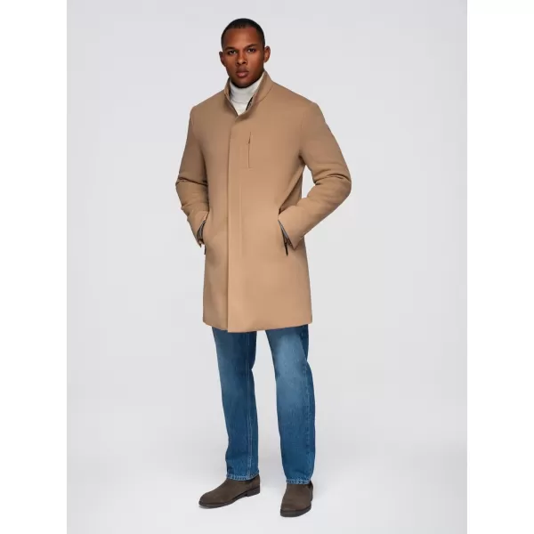  Herrenmantel OMBRE OM-COWC-0136 HELLBRAUN 