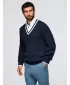 Herrenpullover OMBRE OM-SWSW-0151 MARINEBLAU