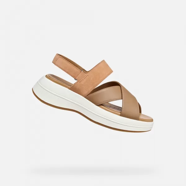  Damensandalen GEOX SPHERICA ECUB-3 S G012857 BRAUN 