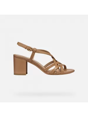 Damensandalen GEOX VIRNILISA 65 S G000930 HELLBRAUN