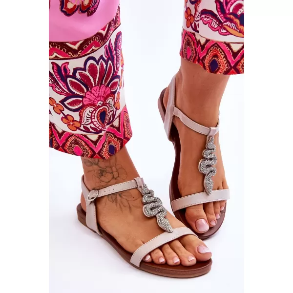  Damensandalen S.BARSKI KV-5541-42 BEIGE 