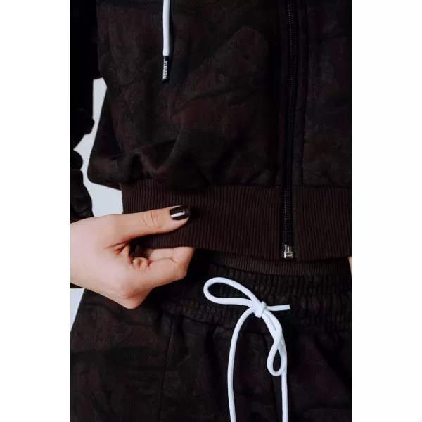  Kapuzenpullover mit Reißverschluss POWER 895 DARK BROWN CAMO Nebbia 