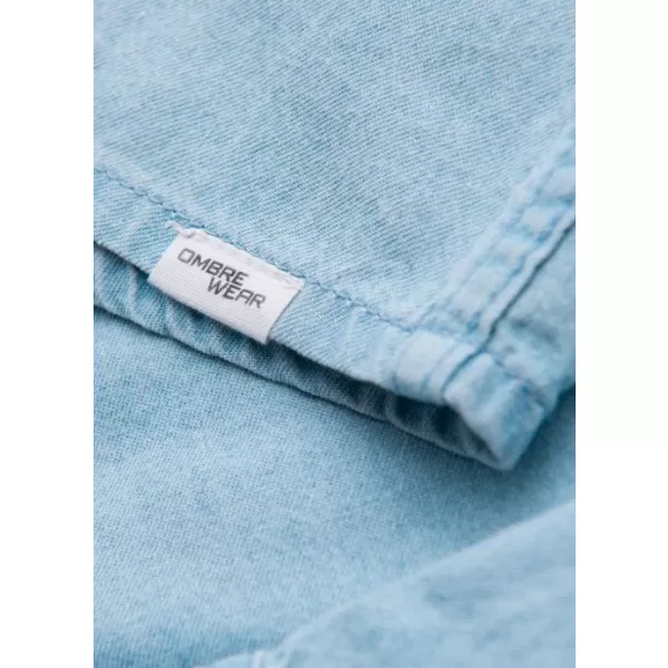  Herrenhemd OMBRE OM-SHDS-0210 HELLBLAU 