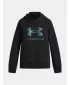 Sweatshirt für Mädchen UNDER ARMOUR UA RIVAL FLC SHIMMER HDY 6004118-005 SCHWARZ