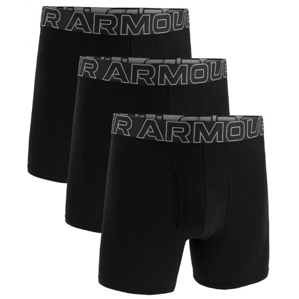  Herren-Boxershorts UNDER ARMOUR M UA PERF COTTON 3IN SCHWARZ 