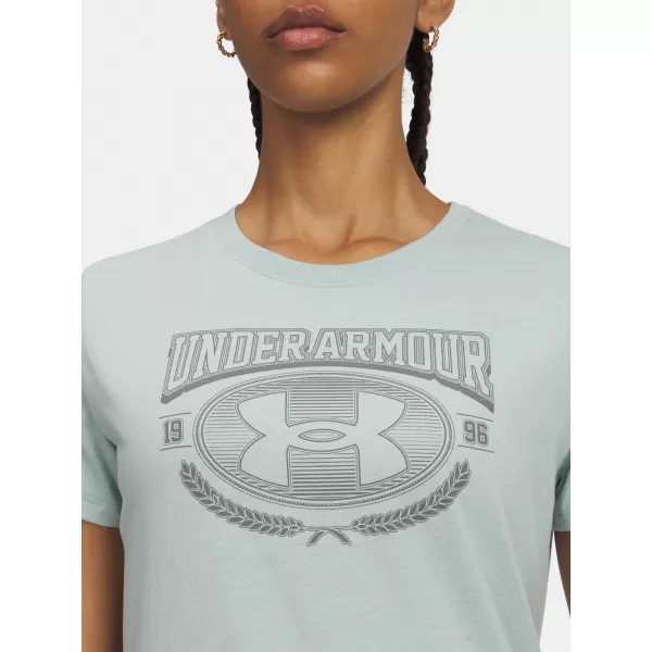  Damen-T-Shirt UNDER ARMOUR W VARSITY SS 6010592-477 BLAU 