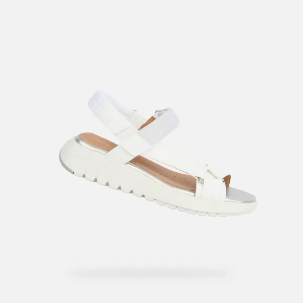  Damensandalen GEOX FLEXTRIDE S G013067 WEIß 