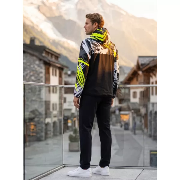  Premium-Softshelljacke für Herren ALTISPORT VOJ/ALM039JACK01 SCHWARZ UND GELB 