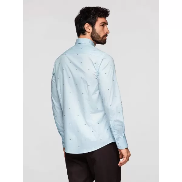  Herrenhemd OMBRE K696 WEIß 