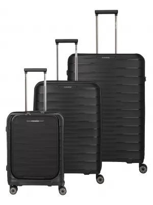 Koffer TRAVELITE Mooby S,M,L Front pocket SCHWARZ