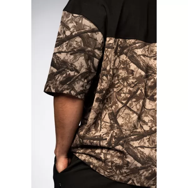  Übergroßes T-Shirt POWER 898 HELLBRAUN CAMO Nebbia 