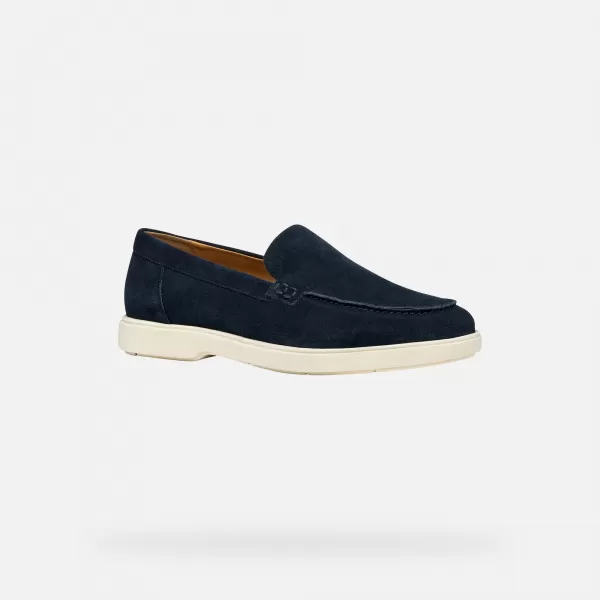  Herrenmokassins GEOX SPHERICA EC17 G014395 DUNKELBLAU 
