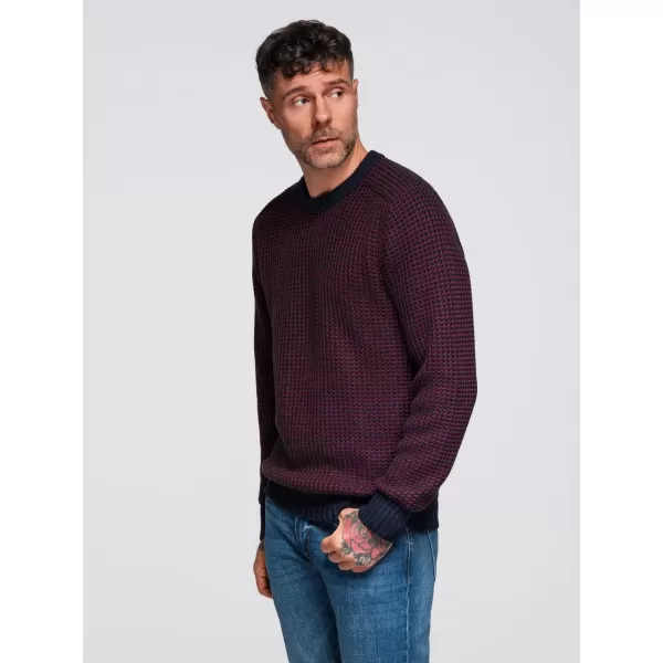  Herrenpullover OMBRE OM-SWSW-0122 KASTANIENBRAUN 
