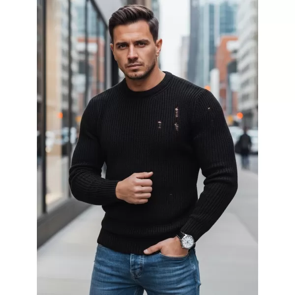  Herrenpullover DSTREET WX1991 SCHWARZ 