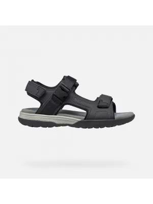 Herrensandalen GEOX SPHERICA EC5 G014391 SCHWARZ