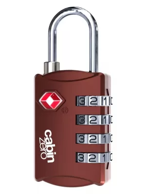 Sperren CABINZERO TSA Travel Lock ROTE SANGRIA
