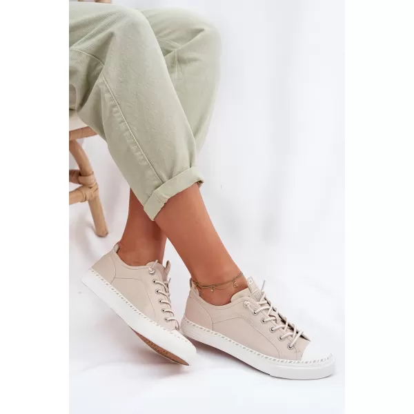  Damen-Sneaker BIG STAR TT274387 BEIGE Big Star Shoes 