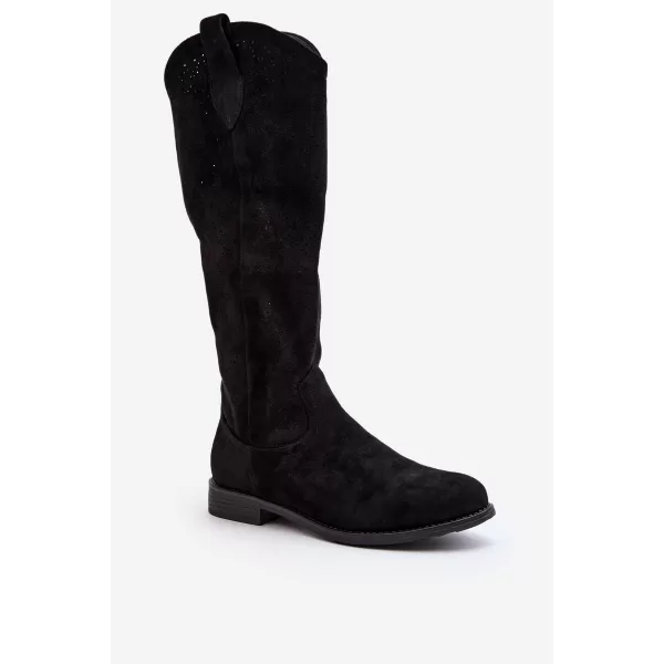  Damenstiefel S.BARSKI HY66-132 SCHWARZ 