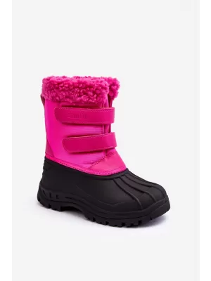 Kinder-Winterschuhe BIG STAR MM374112 FUCHSIA/SCHWARZ Big Star Shoes