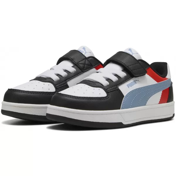  Kinderschuhe PUMA CAVEN 2.0 BLOCK AC+ PS 394462-17 PUMA WEIß/COOL BLAU/SCHWARZ 
