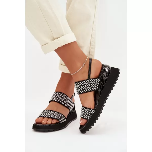 Damensandalen D&A CR61-3067 SCHWARZ 