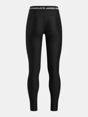 Leggings für Mädchen UNDER ARMOUR HEATGEAR GRAPHIC LEGGING 6012636-001 SCHWARZ