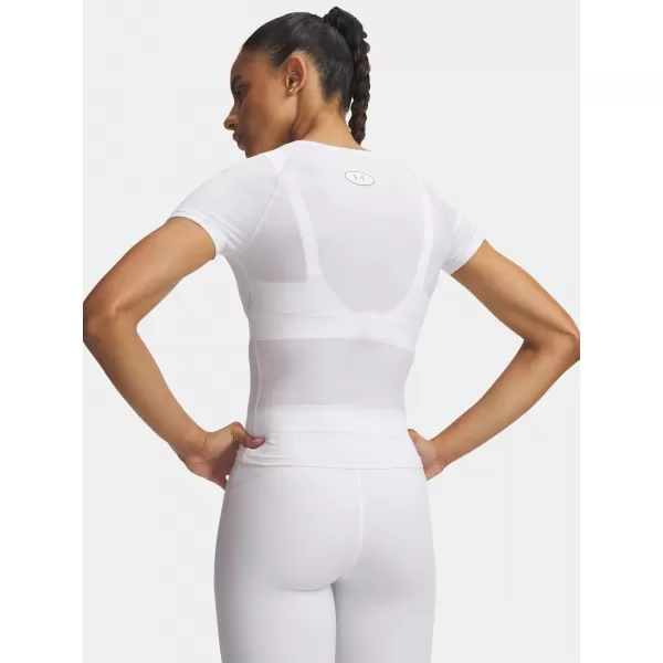  Damen-T-Shirt UNDER ARMOUR HEATGEAR ELITE SS 6015368-100 WEIß 