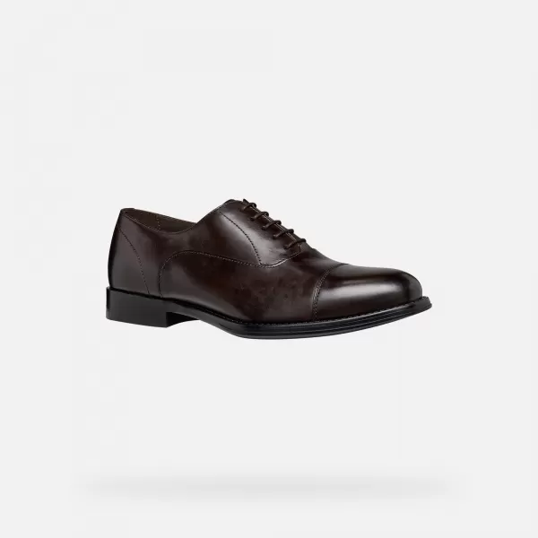  Herrenschuhe GEOX BARBERIGO G014409 DUNKELBRAUN 