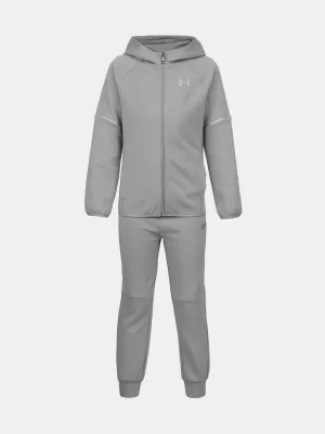 Jungen-Set UNDER ARMOUR UA DOUBLE KNIT FZ SET UAFII1NE-053 GRAU