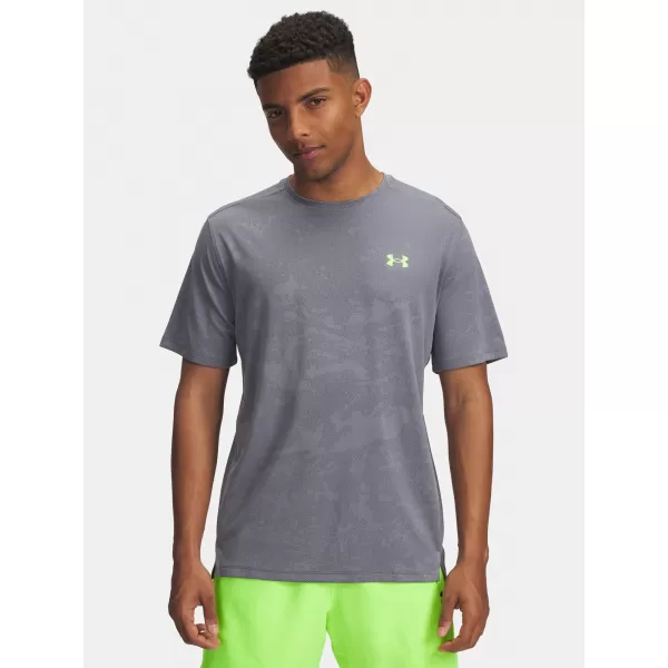  Herren-T-Shirt UNDER ARMOUR UA TECH VENT JACQUARD SS 1377052-025 GRAU 