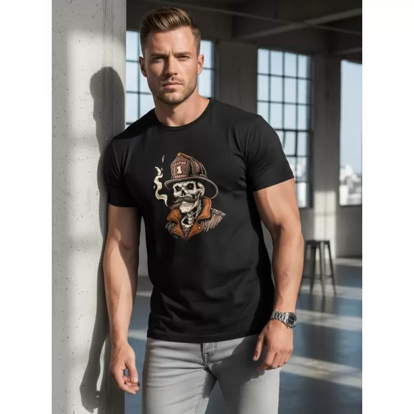  Herren-T-Shirt DSTREET NX054R SCHWARZ 