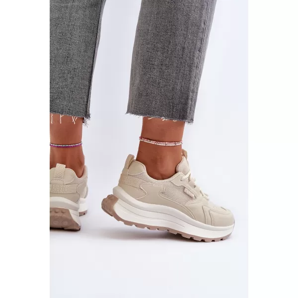  Damen-Sneaker BIG STAR NN274A105 BEIGE Big Star Shoes 
