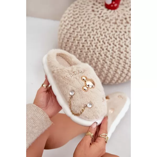  Damenhausschuhe BOTO IVELFEDI 35010 BEIGE 