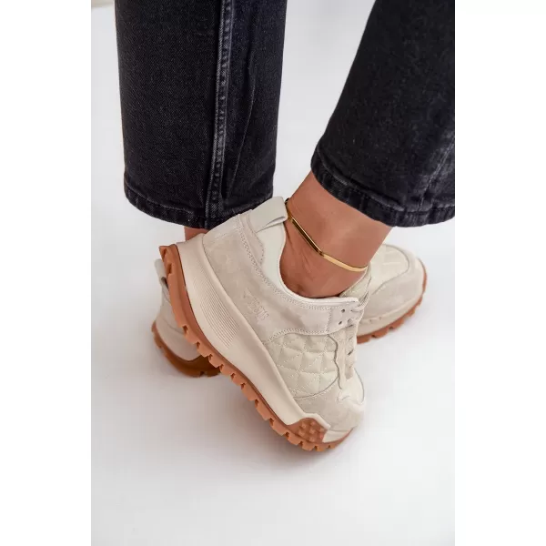  Damen-Sneaker BIG STAR OO274A315 BEIGE Big Star Shoes 
