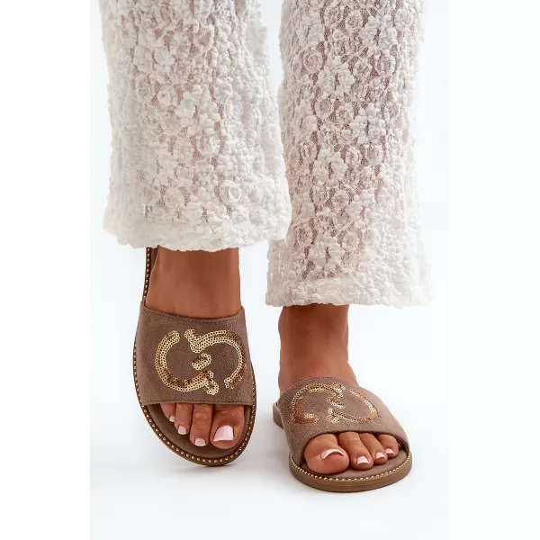  Damen-Flip-Flops S.BARSKI KV27-052 TAUPE 