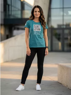 Damen-T-Shirt SAM 73 PROKREPU 008 TÜRKIS