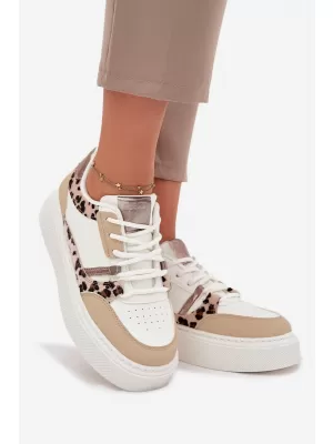 Damen-Sneaker BIG STAR SS274357 WEISS/BEIGE Big Star Shoes