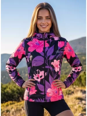 Premium-Softshelljacke für Damen ALTISPORT VOJ/ALW115JACK01 LILA/SCHWARZ