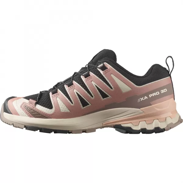  Damenschuhe SALOMON XA PRO 3D V9 W L47882800 SCHWARZ/WURZELHOLZ/MAHAGONI-ROSÉ 