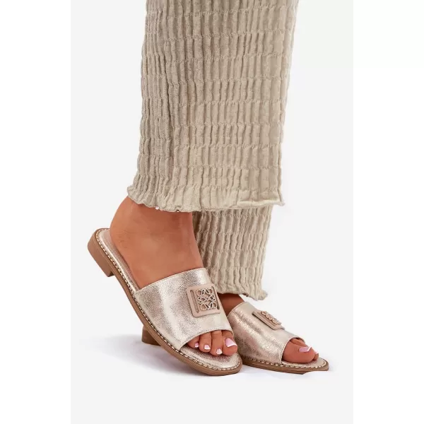  Damensandalen S.BARSKI KV51-089 HELLES GOLD 