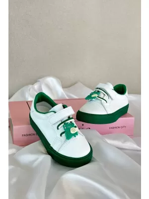 Kinder-Sneaker BOTO PENNYN 32801 WEIß/GRÜN