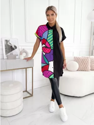 Damenhemd ALTISPORT HALIMA SCHWARZ