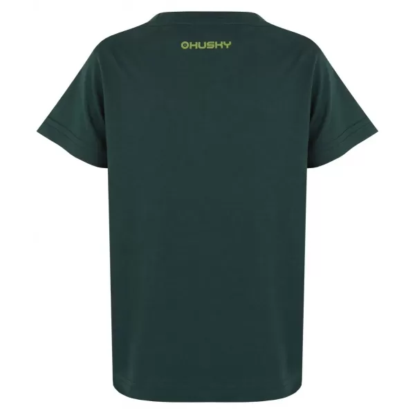  Kinder-T-Shirt HUSKY TEE MUSHROOM K DUNKELGRÜN 