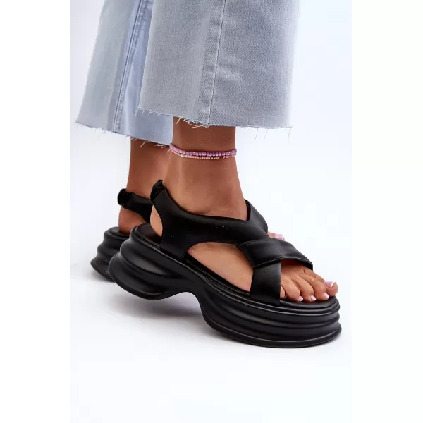  Damensandalen ZAZOO 2743 SCHWARZ 